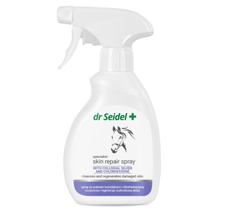 Skin repair spray ze srebrem dla koni dr Seidel 250 m