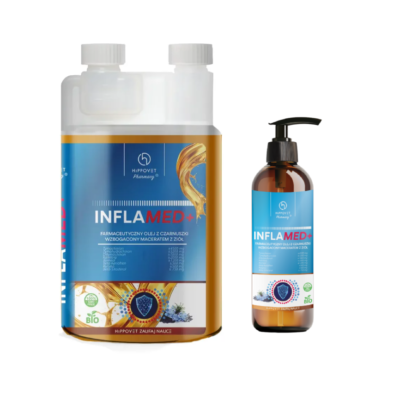InflaMed+ Hippovet Pharmacy farmaceutyczny olej z czarnuszki dla koni na odporość