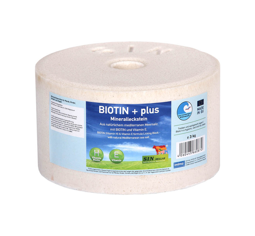 Lizawka dla konia Imima BIOTIN PLUS 3kg z biotyną i witaminą E