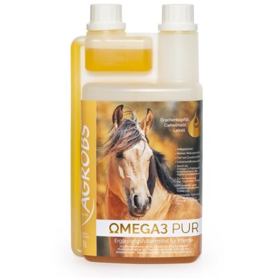 AGROBS Omega3 pur - odżywczy olej Omega dla koni 1 litr