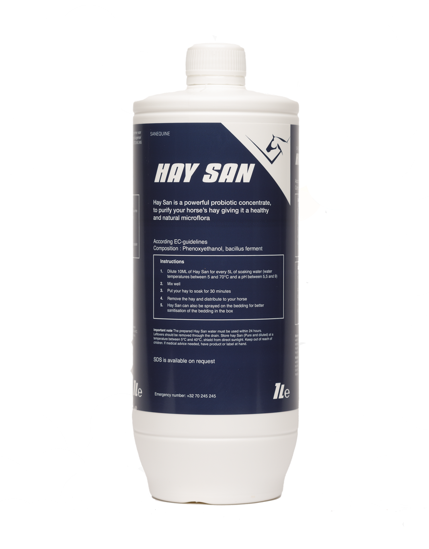 SANEQUINE HAY SAN prebiotyk do moczenia i dezynfekcji siana 1 litr