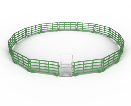 Haygain zagroda - mobilne ogrodzenie dla koni DuraCorral Lunge Pen (15 paneli plus brama)