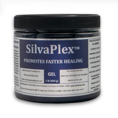 SilvaPlex Skincare Wound Gel - żel ze srebrem na rany dla koni (gruda, kopyta, uszkodzenia skóry) (1lb) 454g